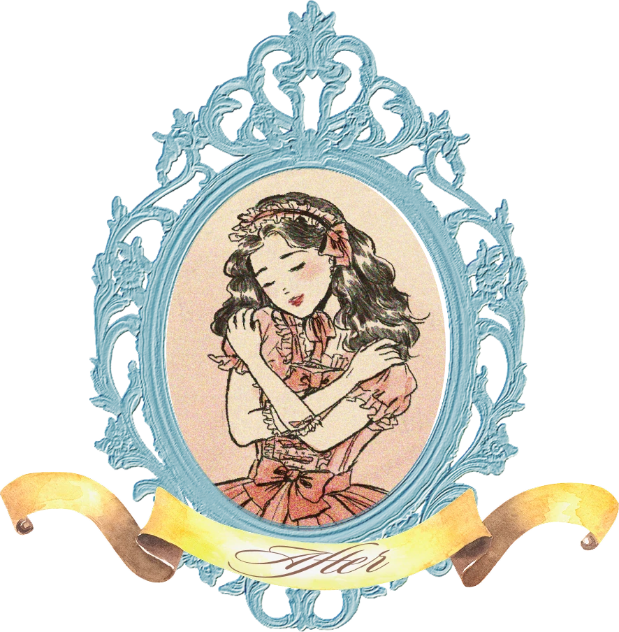 自分を抱きしめる女性のイラスト